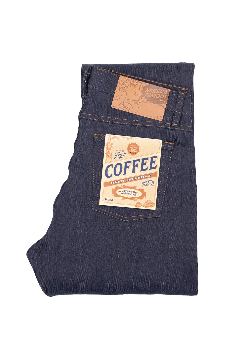 Weird Guy - Coffee Dye Selvedge - Indigo - Naked and Famous Denim Canada - Danali