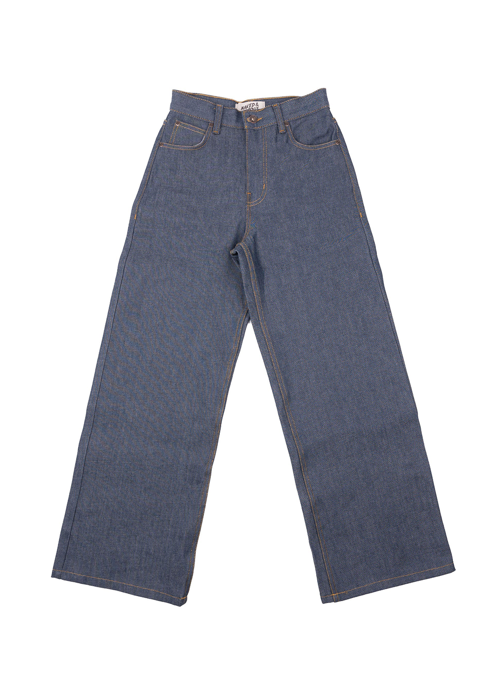 Wide Wild West - Natural Indigo - Naked and Famous Denim Canada - Danali