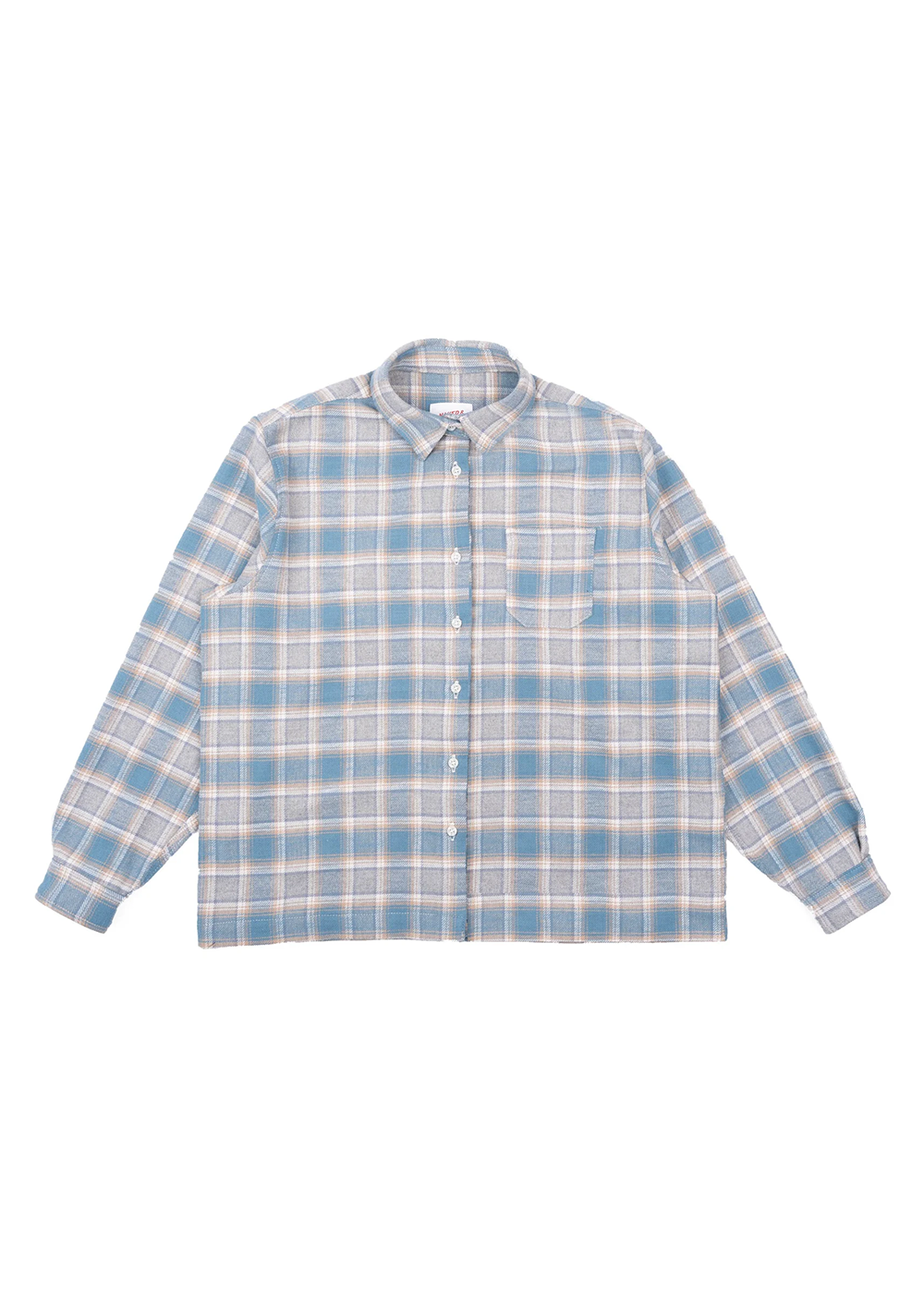 Women's True Shirt Soft Brushed Flannel - Faded Blue - Naked and Famous Canada - Danali
