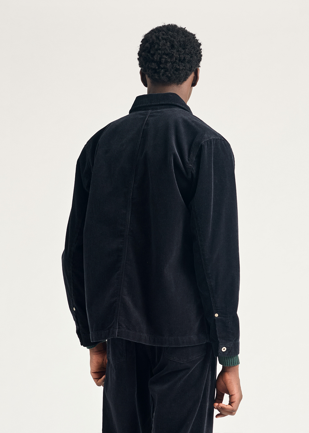 Folke Wide Wale Corduroy Chore Jacket - Dark Navy - Norse Projects Canada - Danali