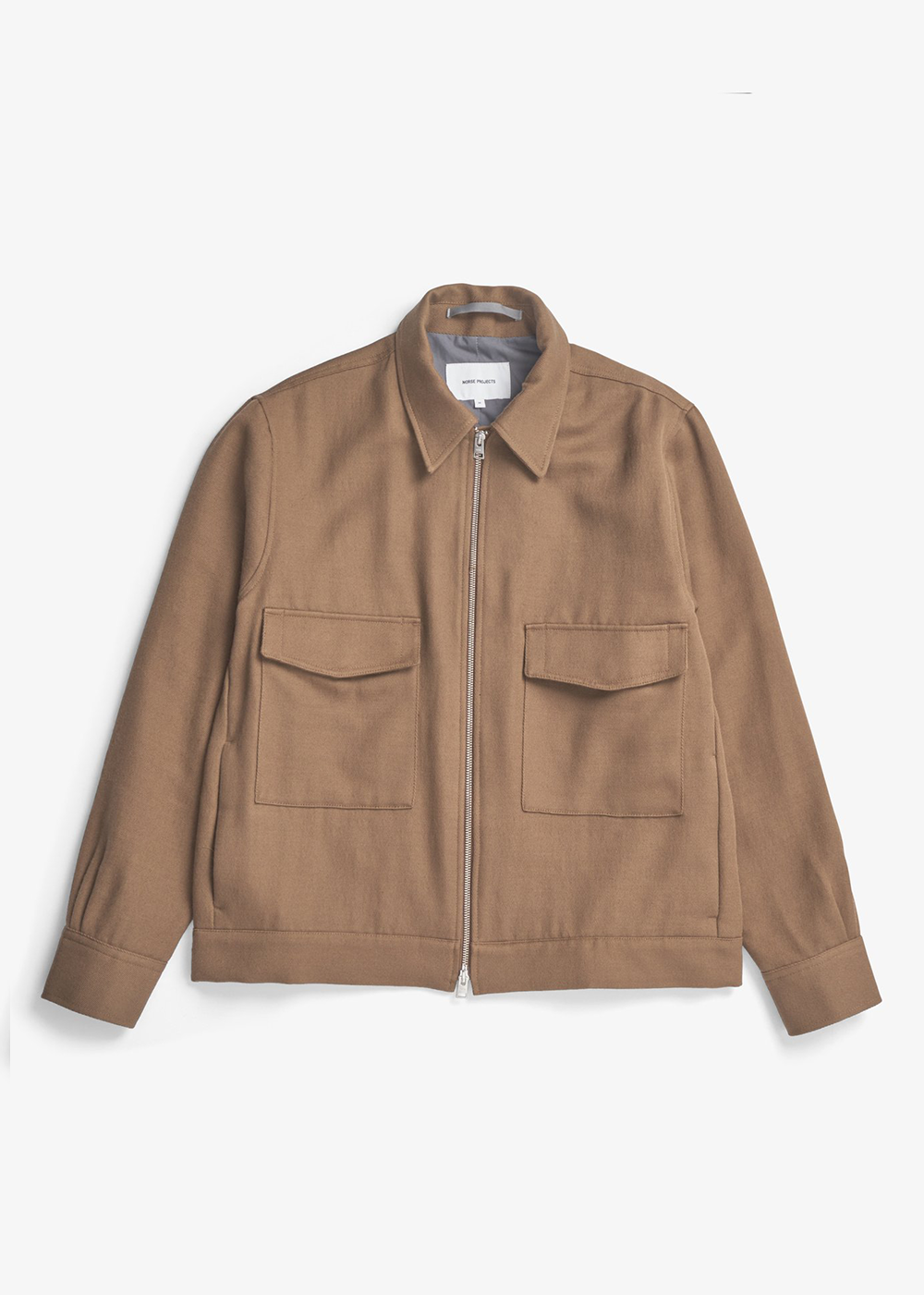 Aksel Cavalry Cotton Wool Windstopper Jacket - Oak - Norse Projects Canada - Danali