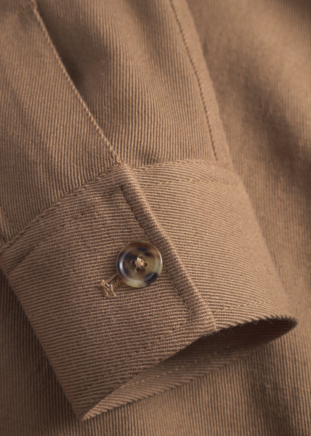 Aksel Cavalry Cotton Wool Windstopper Jacket - Oak - Norse Projects Canada - Danali