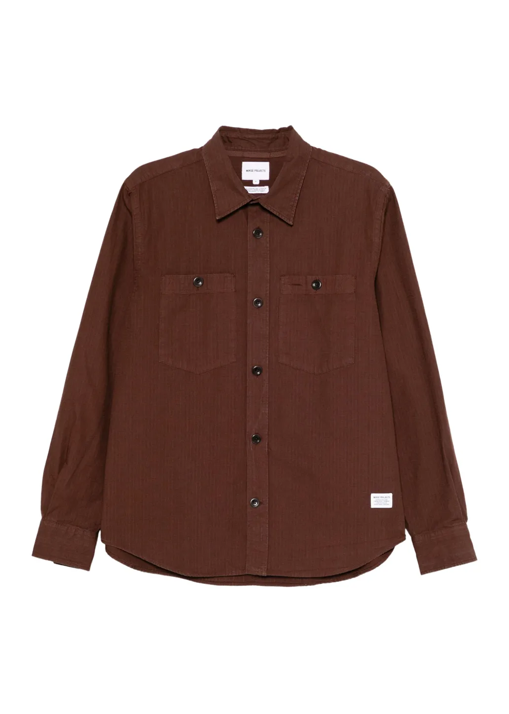 Algot Twill Shirt - Mahogany - Norse Projects Canada - Danali