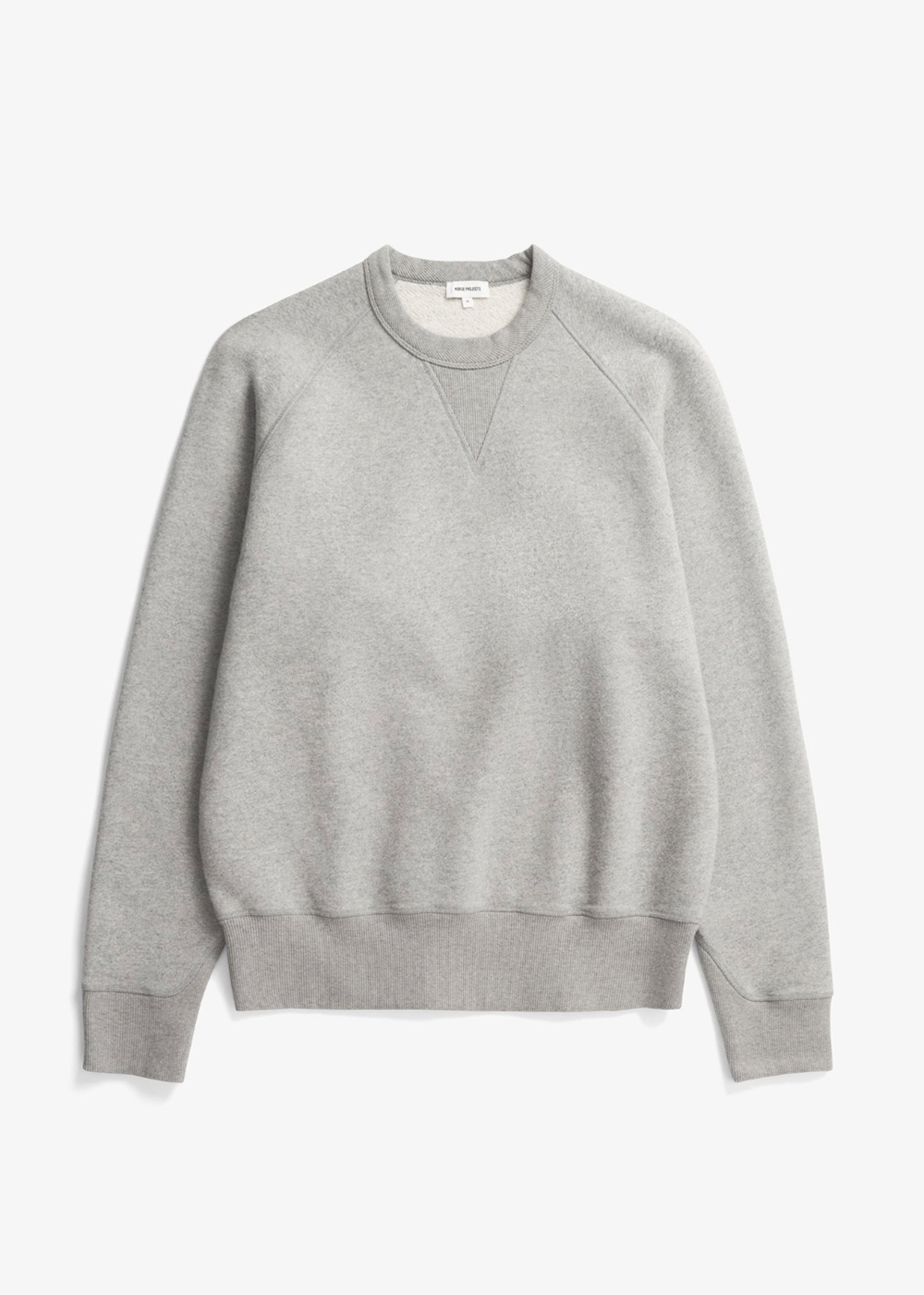 Marten Relaxed Cotton Wool Sweatshirt - Grey Melange - Norse Projects Canada - Danali