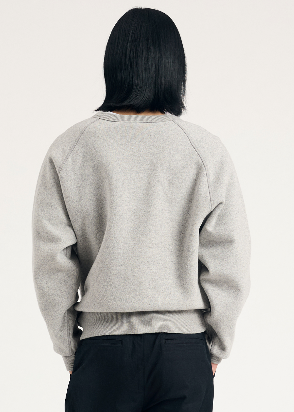 Marten Relaxed Cotton Wool Sweatshirt - Grey Melange - Norse Projects Canada - Danali