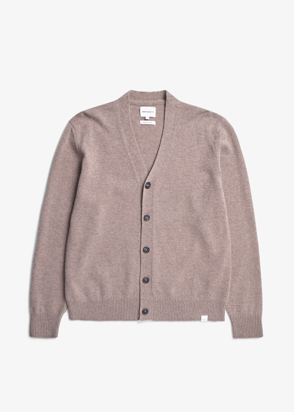 Norse Standard Merino Lambswool Cardigan - Clay - Norse Projects Canada - Danali