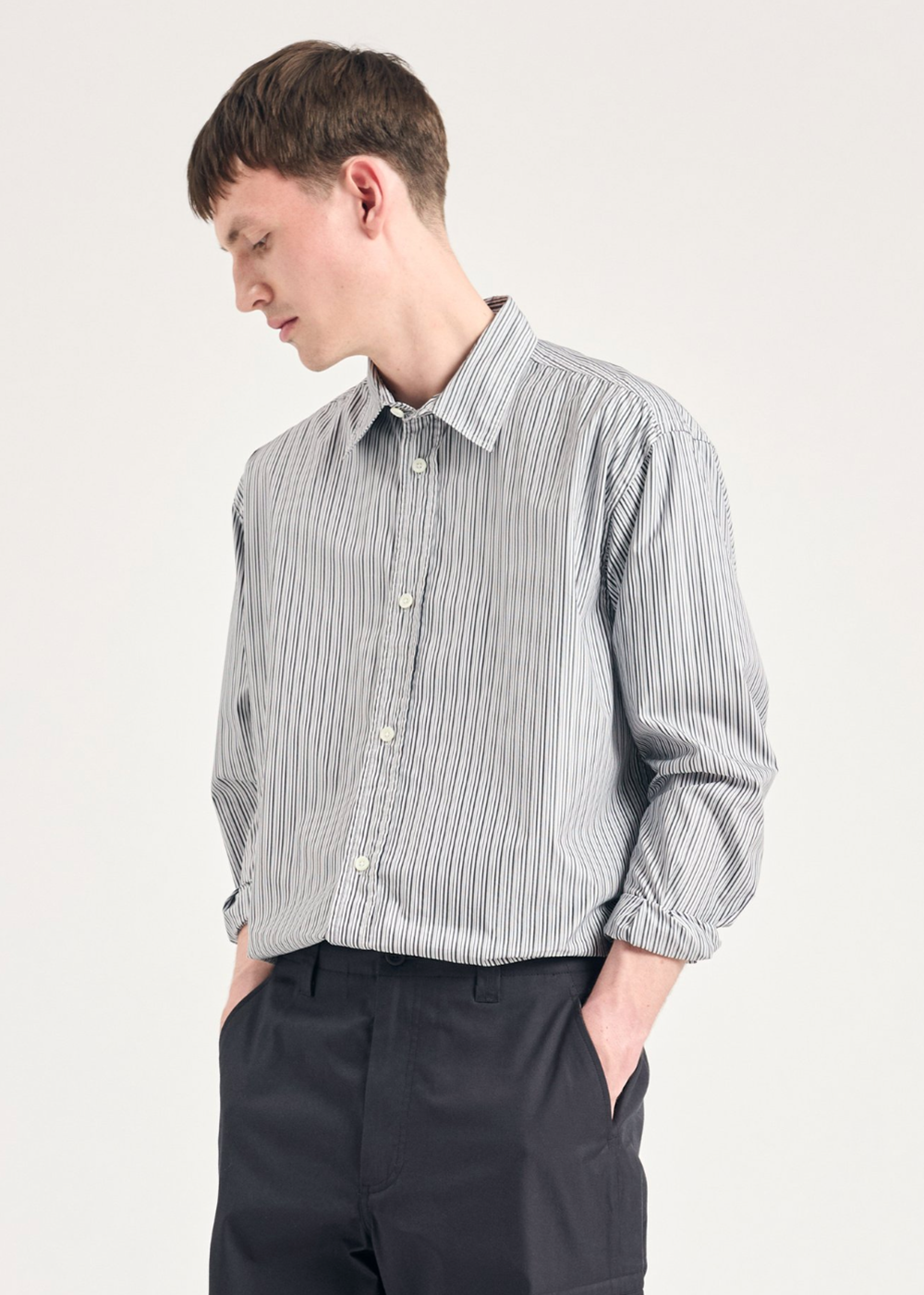 Ole Fine Oversize Shirt - Black - Norse Projects Canada - Danali