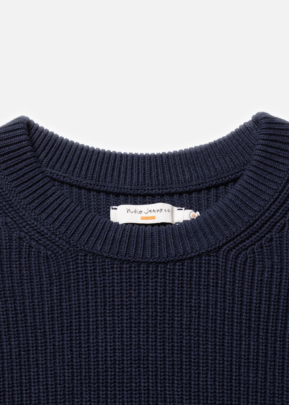 August Rib Cotton Sweater - Navy - Nudie Jeans Canada - Danali