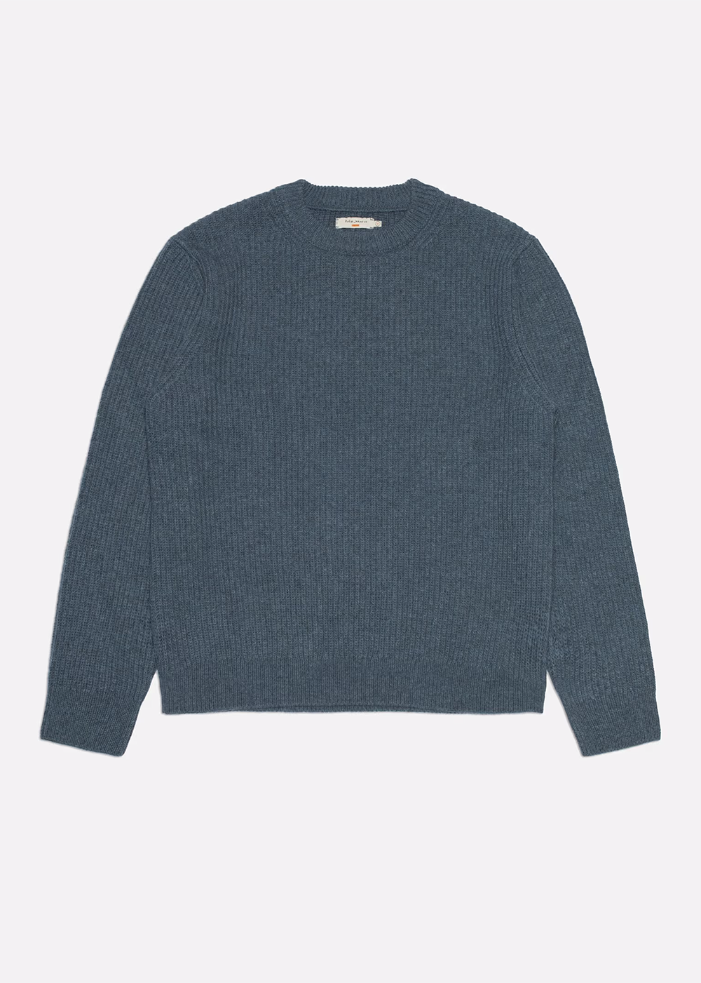 August Rib Wool Sweater - Blue Melange - Nudie Jeans Canada - Danali