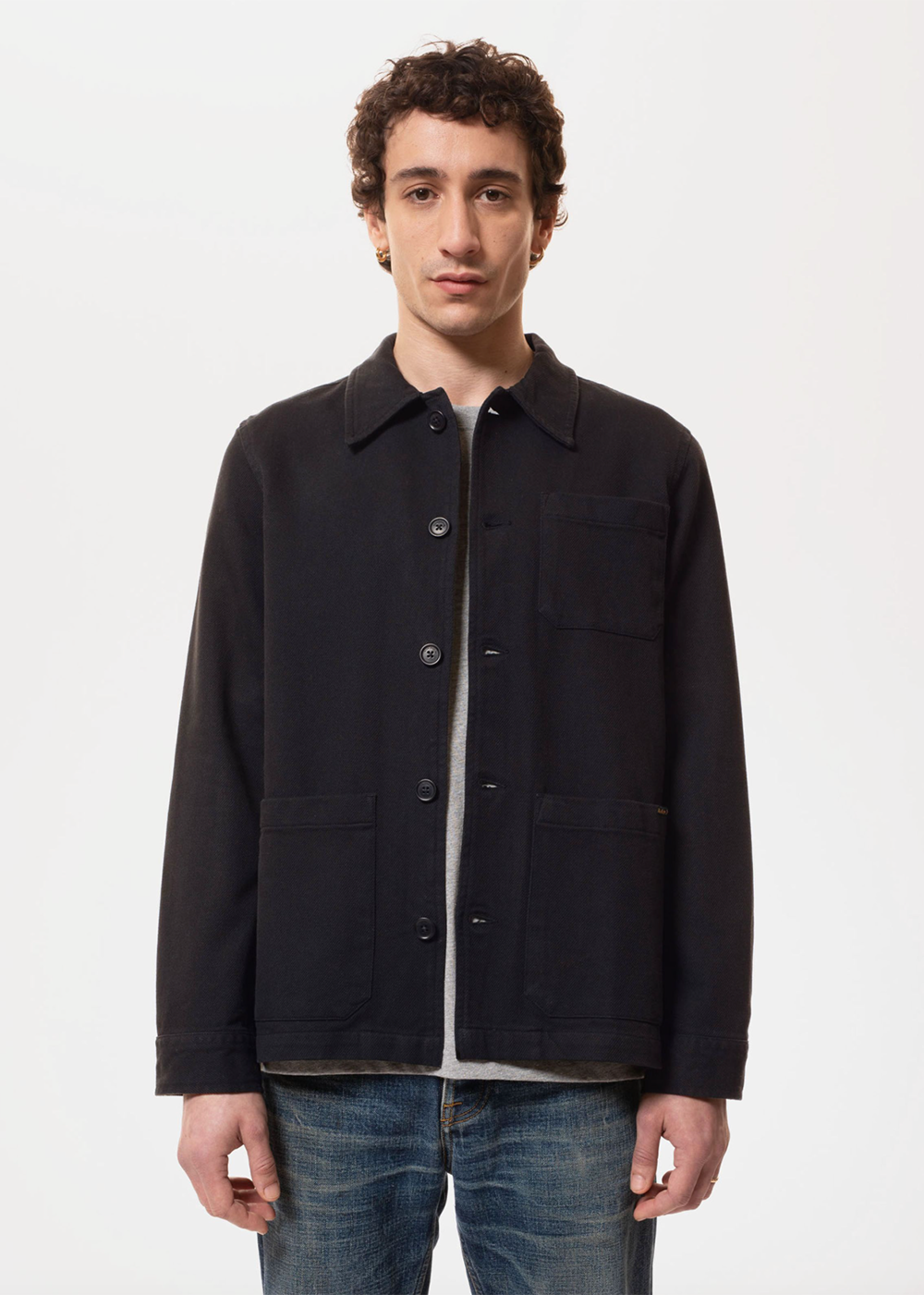 Barney Worker Jacket - Black - Nudie Jeans Canada - Danali