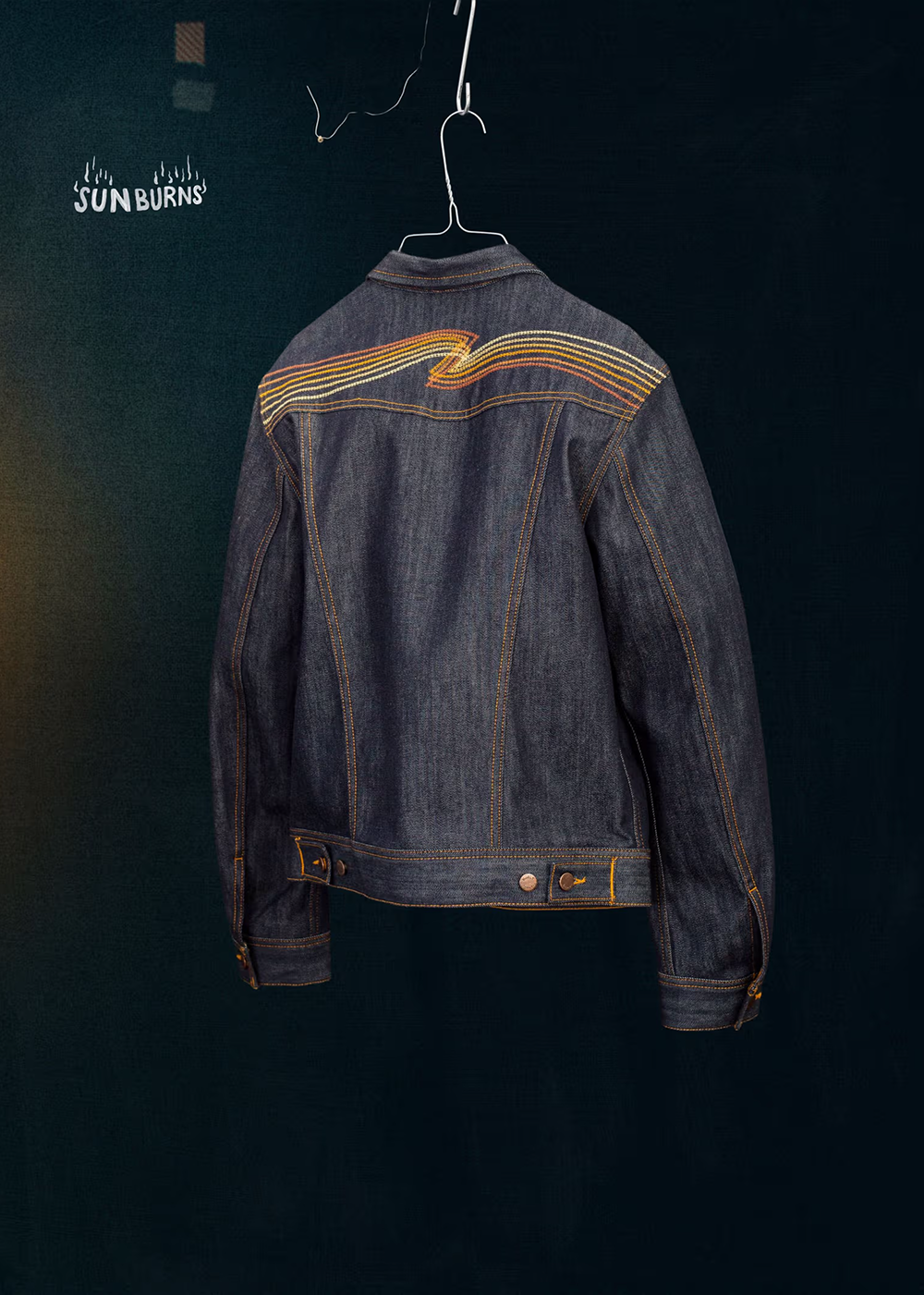 Conny Denim Jacket Sunburns - Blue - Nudie Jeans Canada - Danali