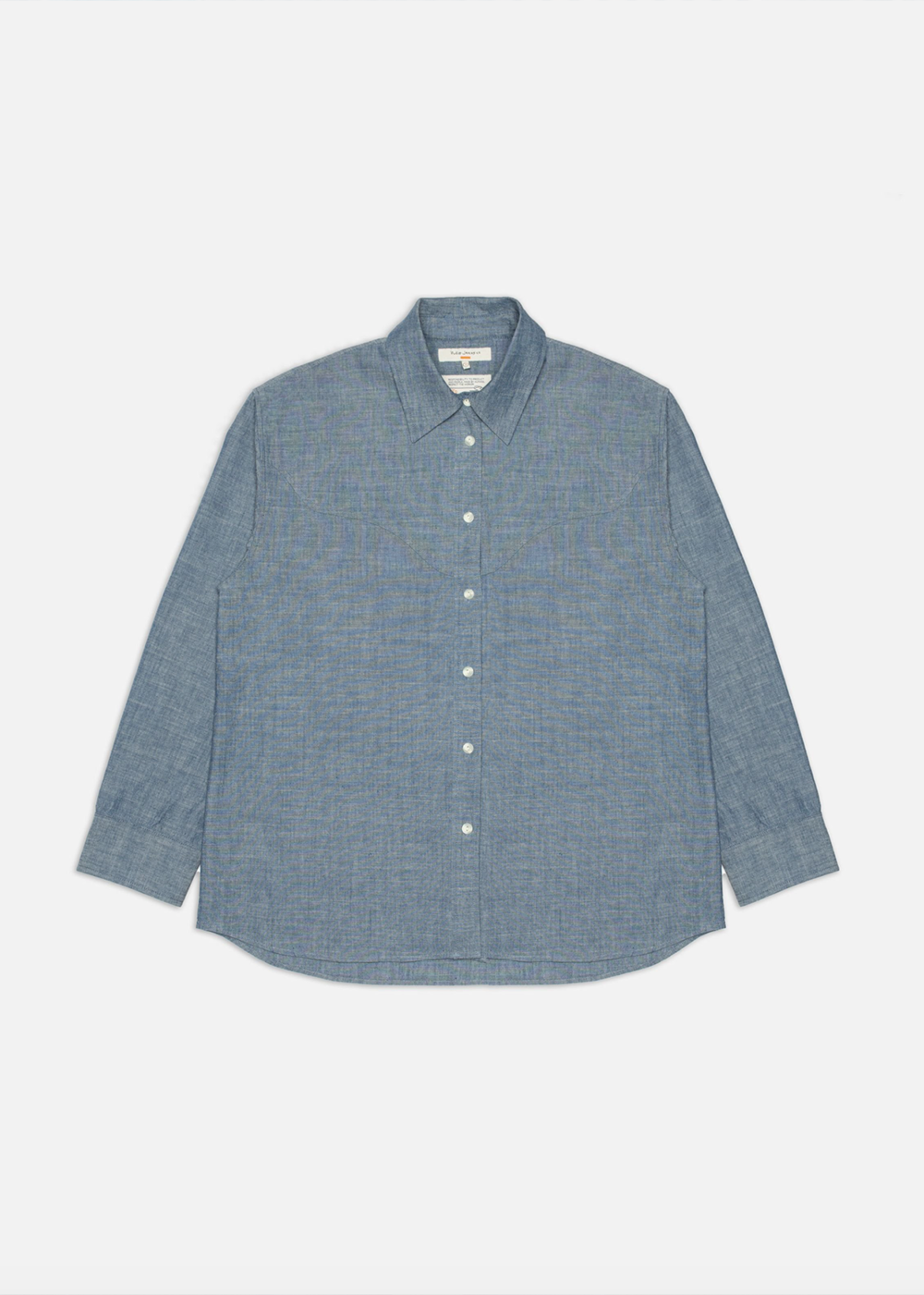 Daisy Chambray Western Shirt - Blue - Nudie Jeans Canada - Danali