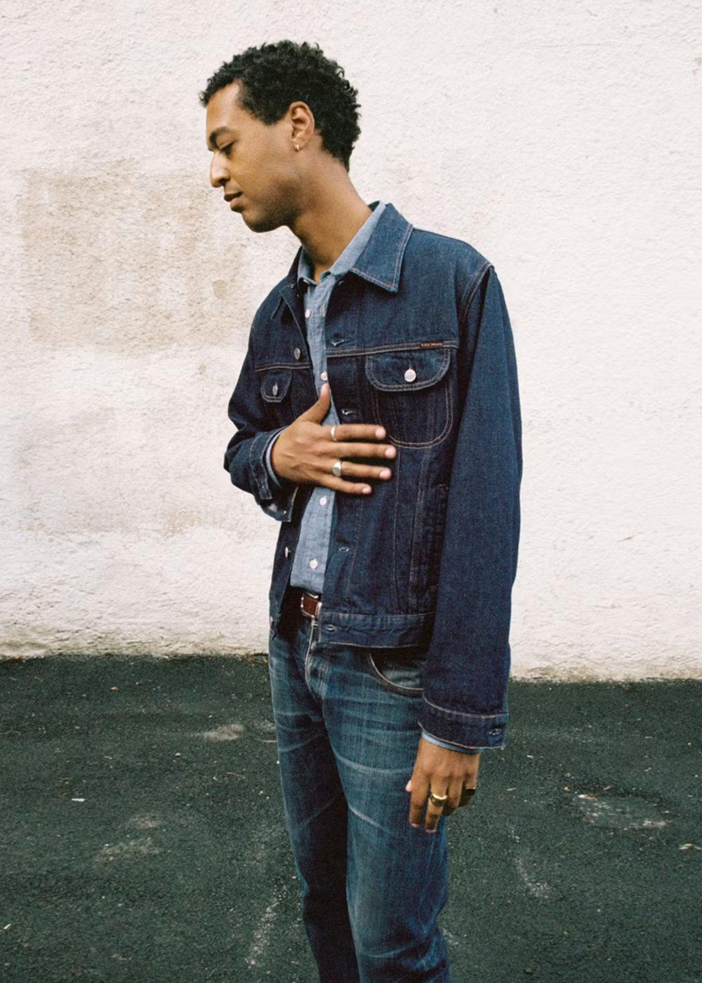 Danny 40s Redcast Denim Jacket - Dark Blue - Nudie Jeans Canada - Danali