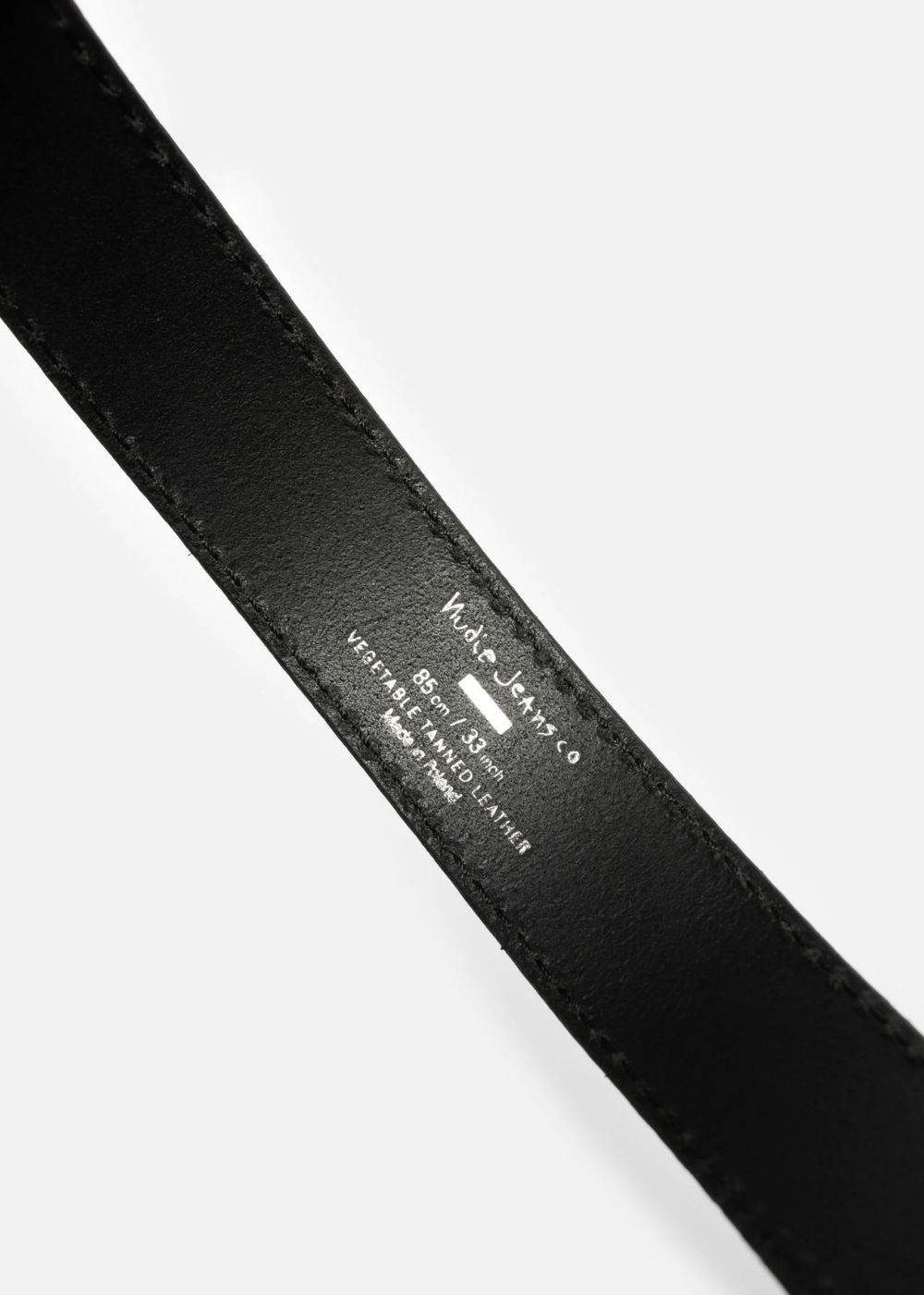 Faux Reptile Leather Belt - Black - Nudie Jeans Canada - Danali