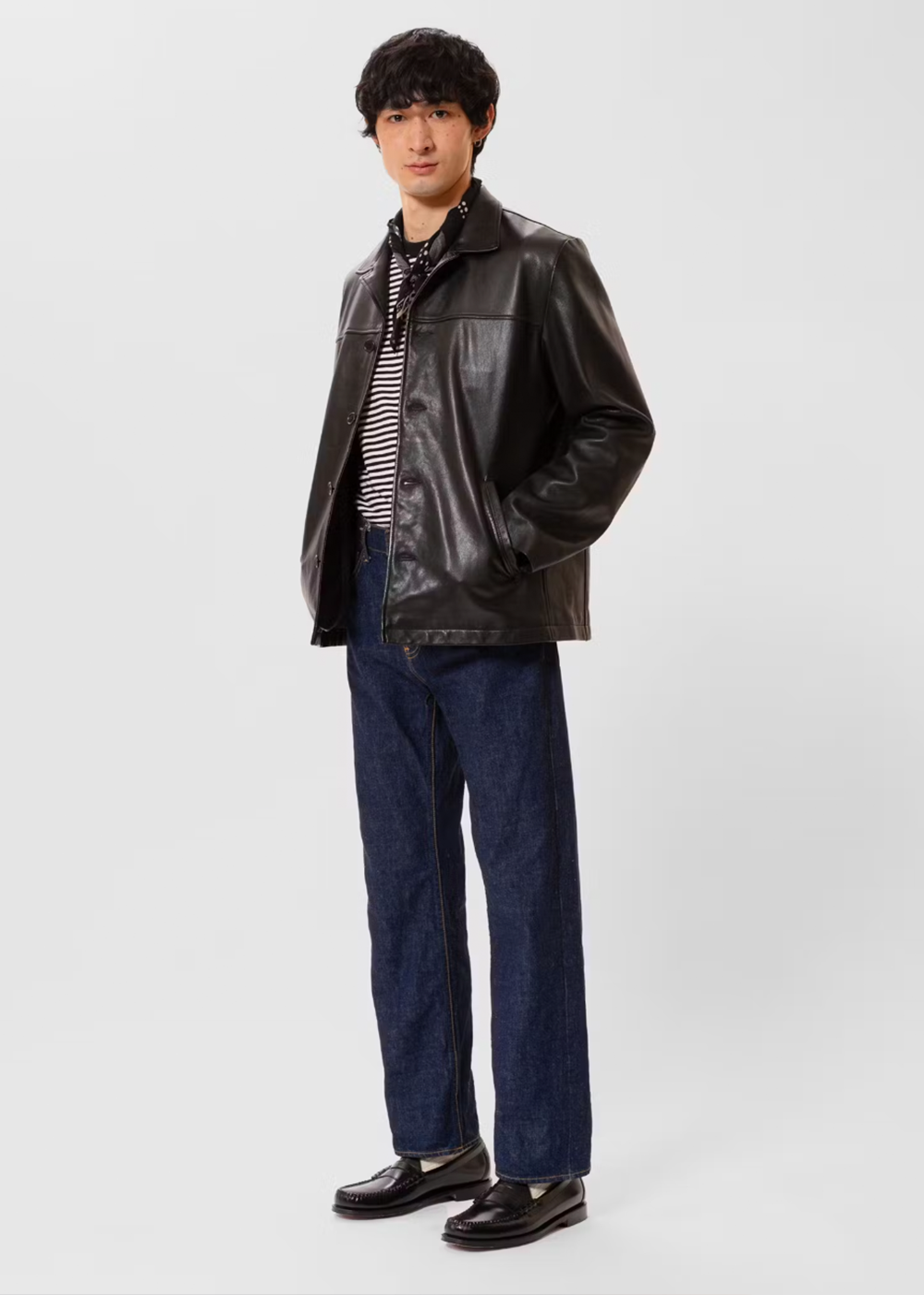 Ferry Leather Jacket - Black - Nudie Jeans Canada - Danali