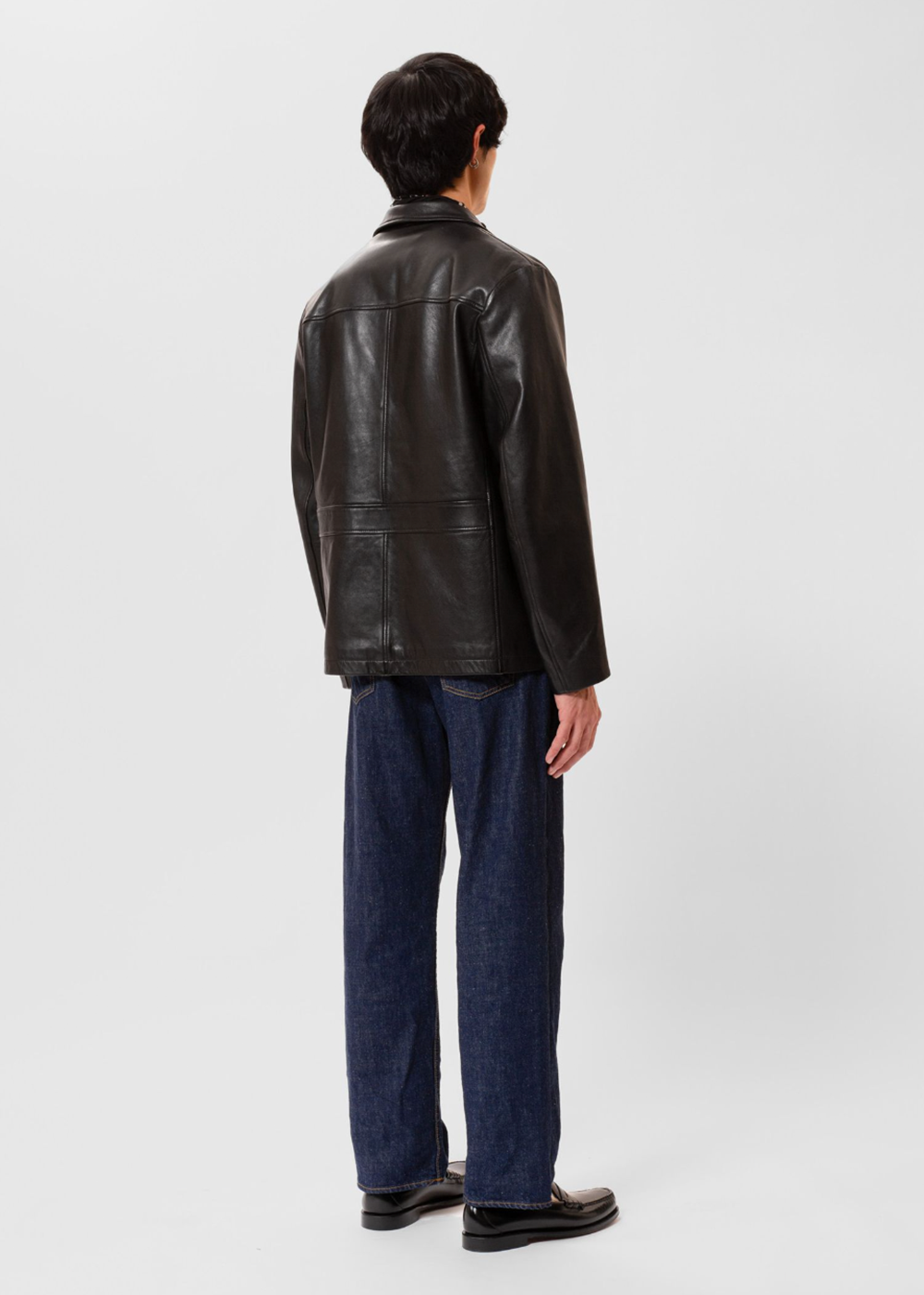 Ferry Leather Jacket - Black - Nudie Jeans Canada - Danali