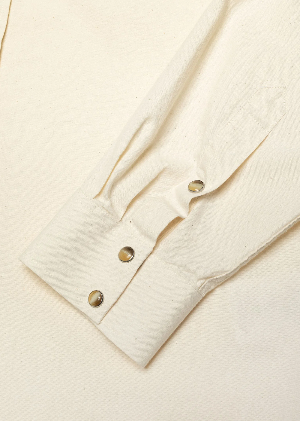George Chambray Western Shirt - Ecru - Nudie Jeans Canada - Danali