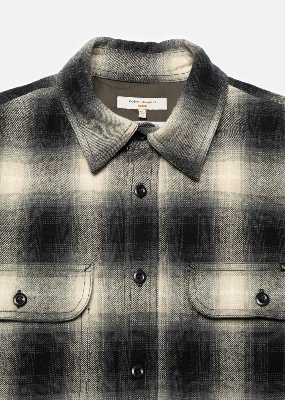 Glenn Padded Shadow Check Shirt - Black - Nudie Jeans Canada - Danali