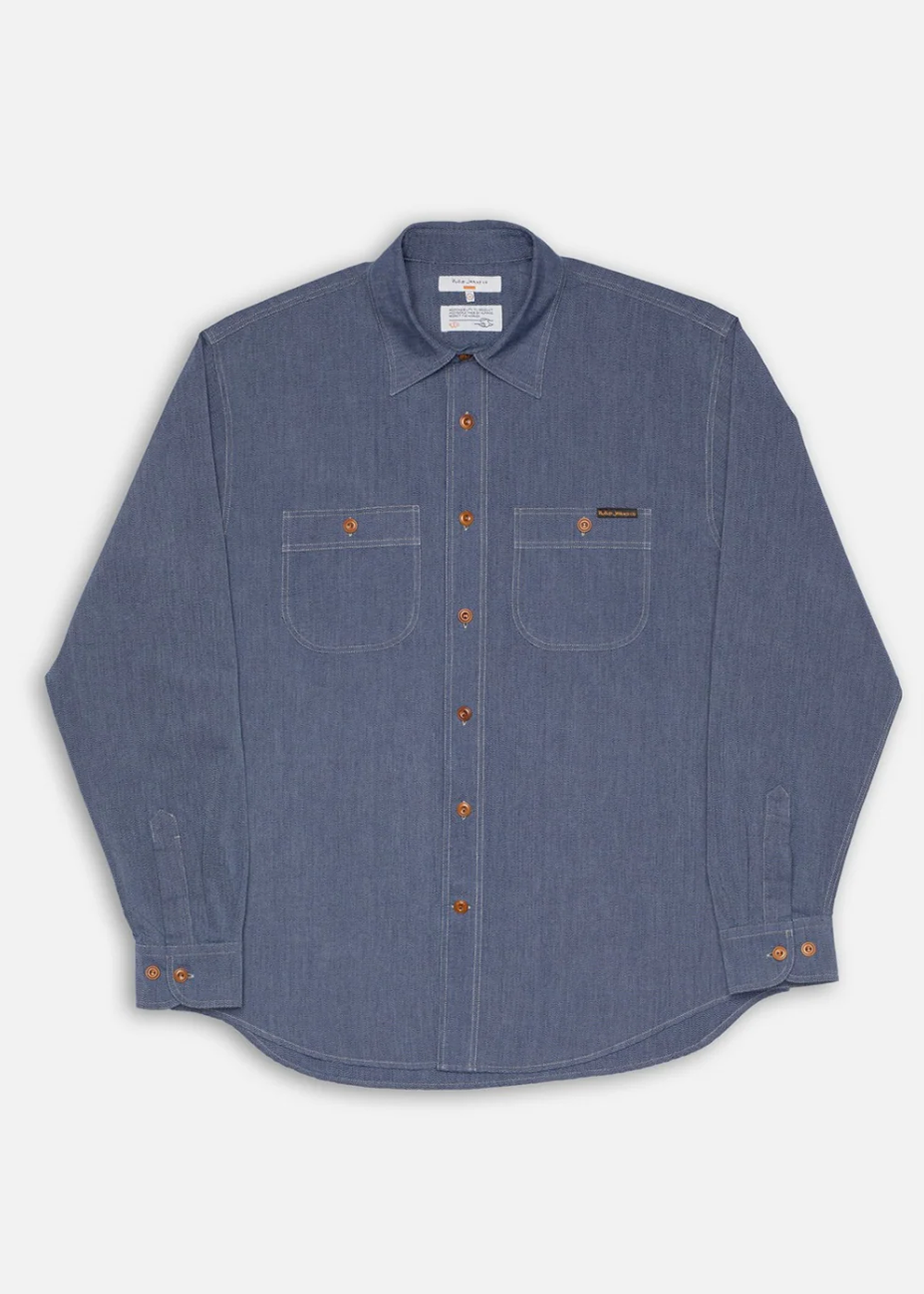 Julian Chambray Worker Shirt - Indigo - Nudie Jeans Canada - Danali