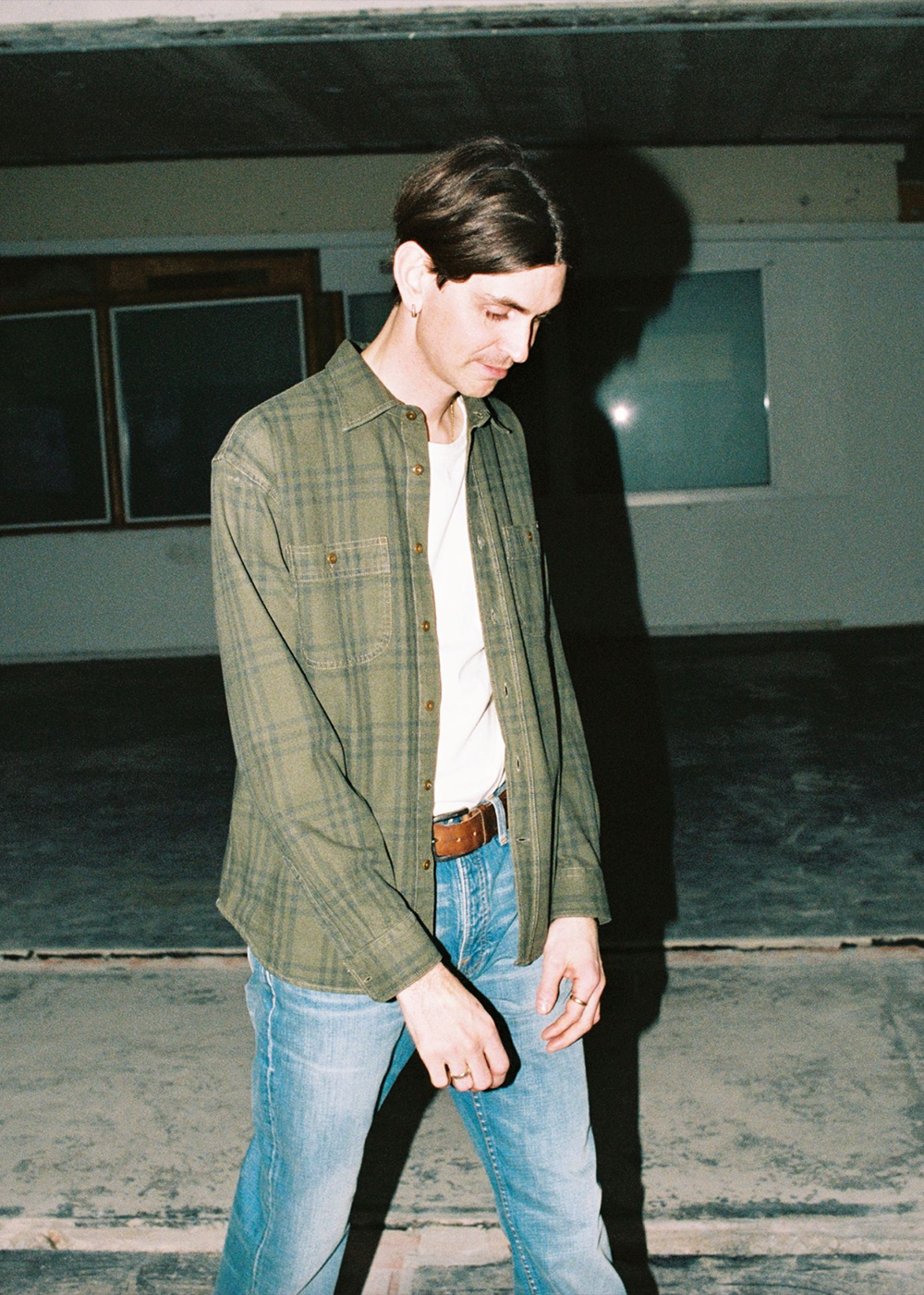 Julian Worker Plaid Check Shirt - Olive - Nudie Jeans Canada - Danali
