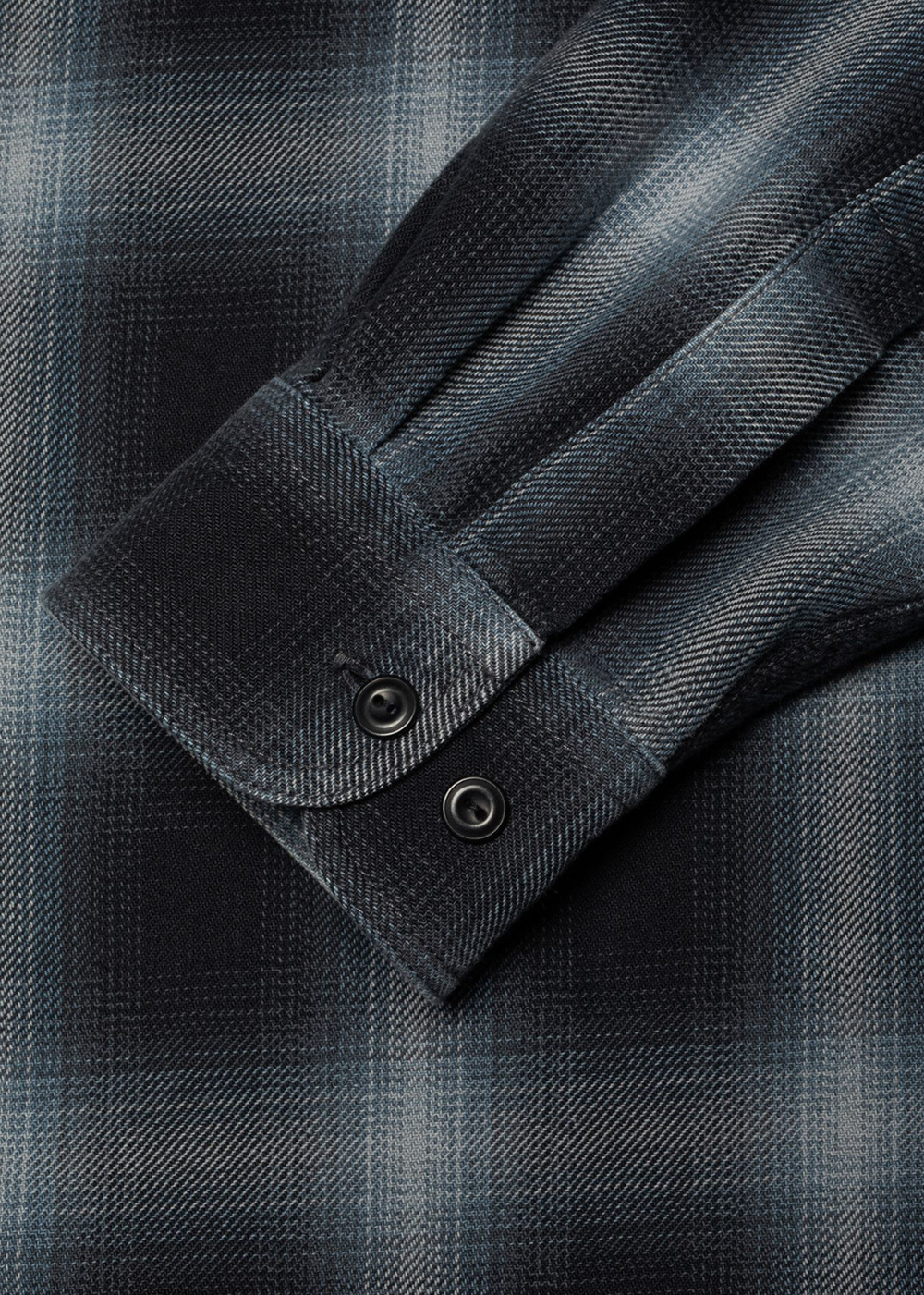 Julian Worker Shadow Check Shirt - Black - Nudie Jeans Canada - Danali