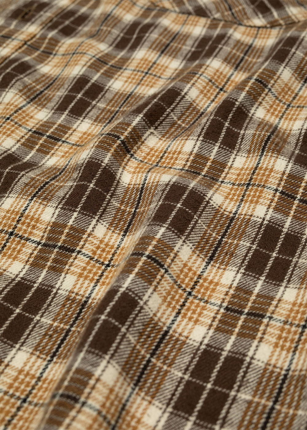 Julian Worker Shirt Check - Brown - Nudie Jeans Canada - Danali