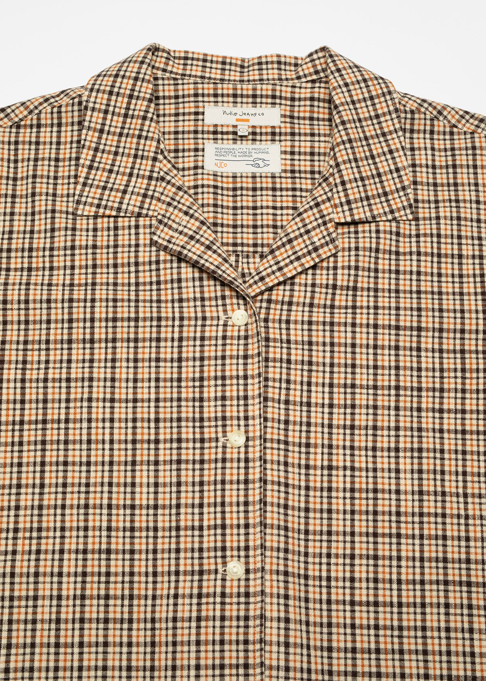 Juni Checked Shirt - Brown - Nudie Jeans Canada - Danali
