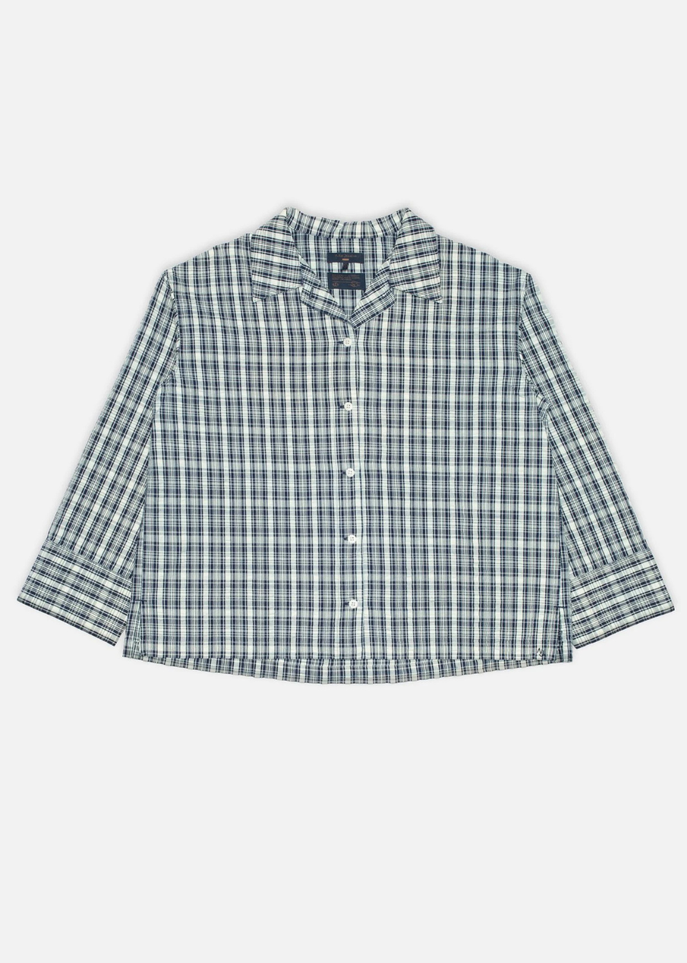 Jutta Shirt Indigo Seersucker - Blue/Off White - Nudie Jeans Canada - Danali