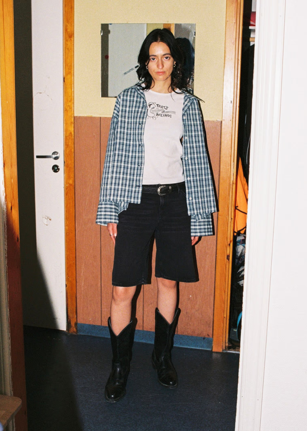 Jutta Shirt Indigo Seersucker - Blue/Off White - Nudie Jeans Canada - Danali