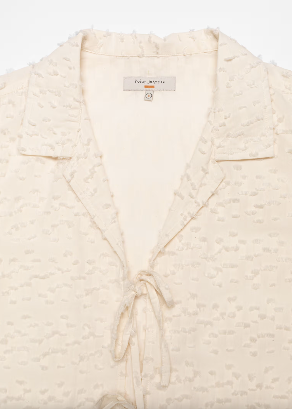 Moa Tie Fringe Shirt - Off White - Nudie Jeans Canada - Danali
