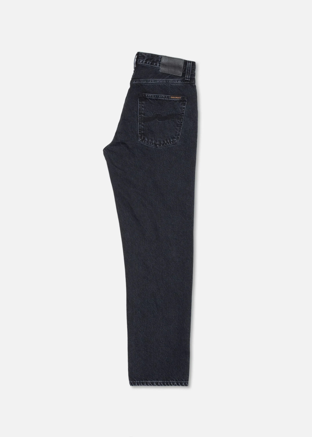 Black Denim on a white background