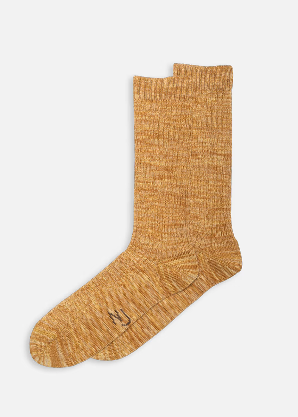 Rasmusson Mens Rib Sock - Mustard - Nudie Jeans Canada - Danali