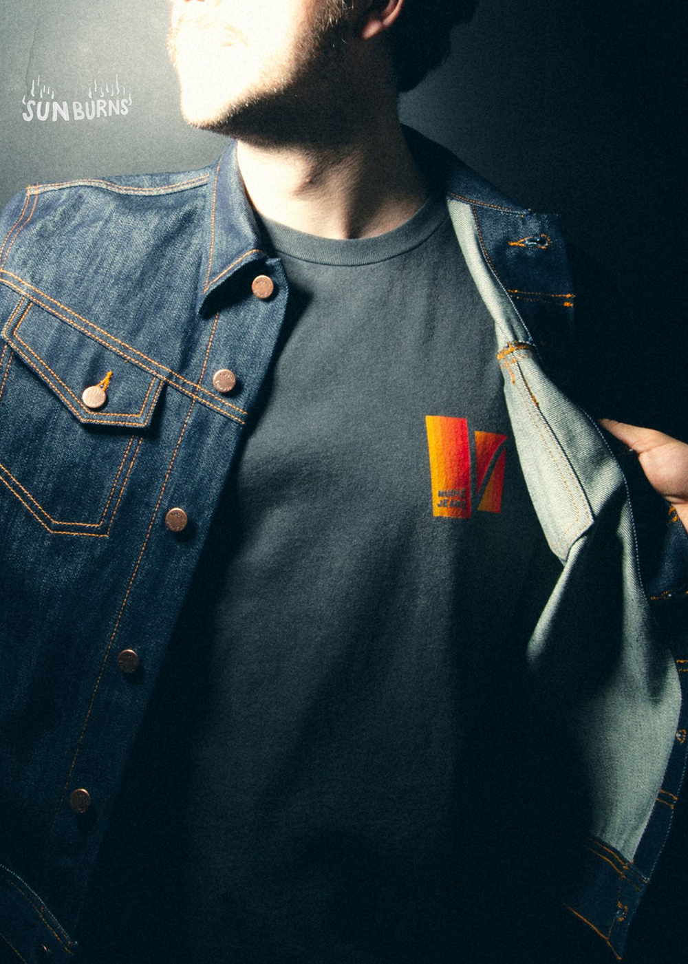 Roy Sunburns T-Shirt - Anthracite - Nudie Jeans Canada - Danali