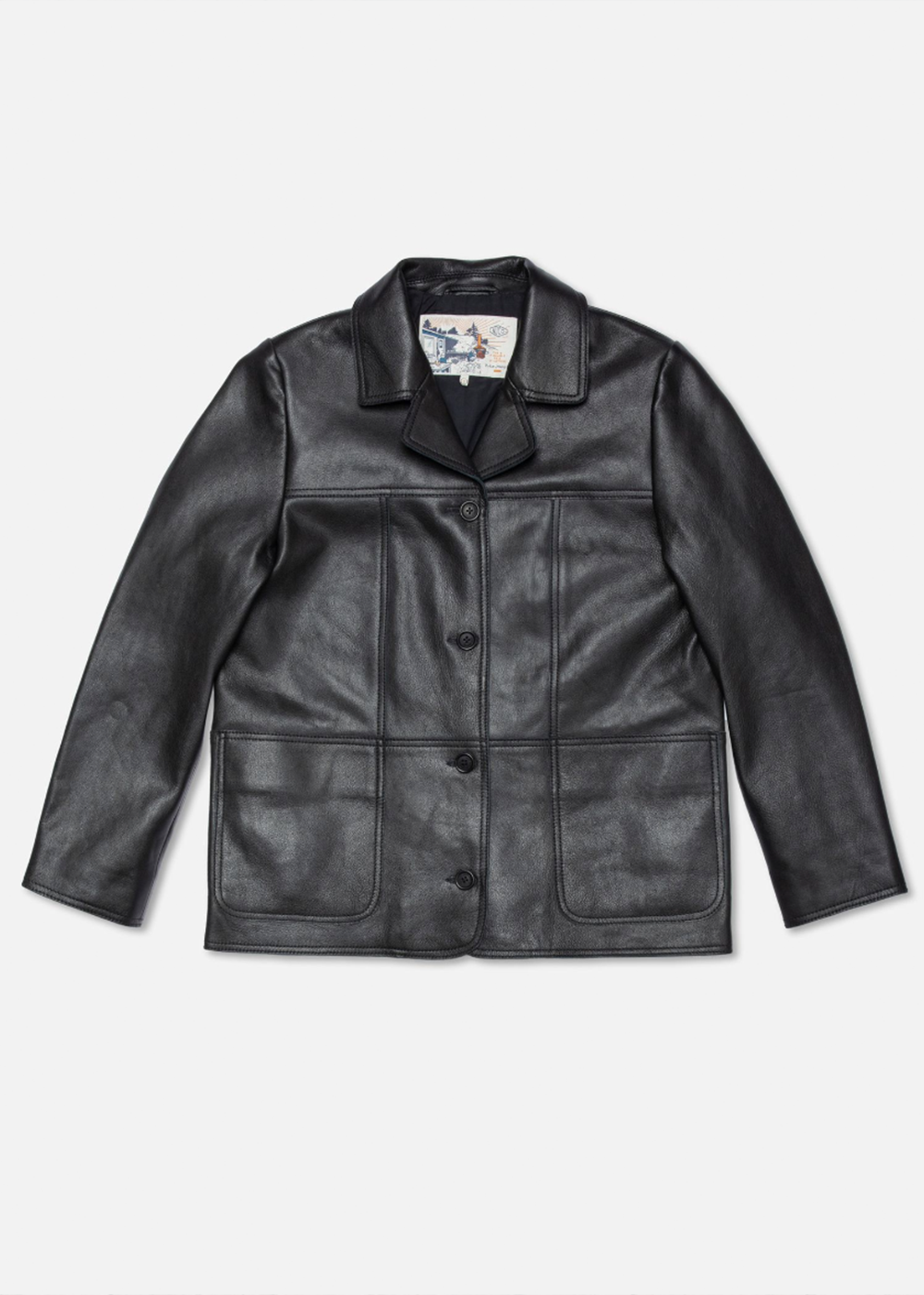 Saga Leather Blazer - Black - Nudie Jeans Canada - Danali