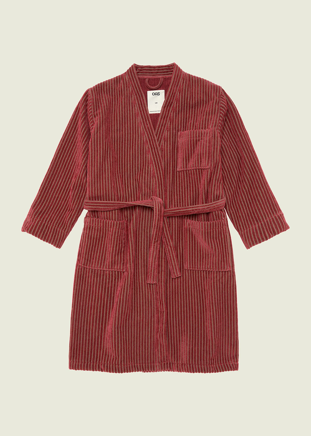 Botanico Striped Velour Robe - OAS Company Canada - Danali