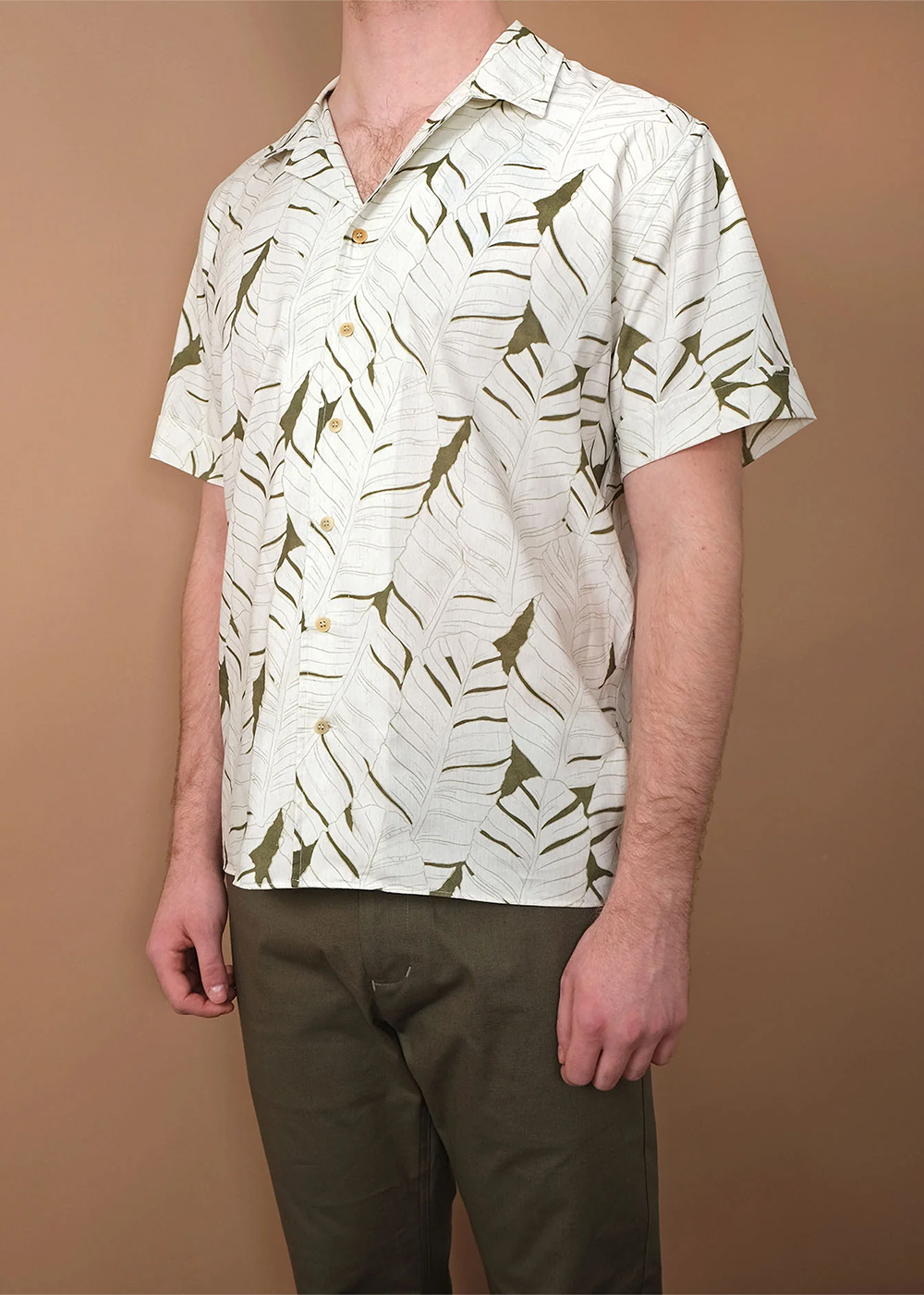 Banana Leaf Fleck SS Havana Shirt - Outclass Canada - Danali