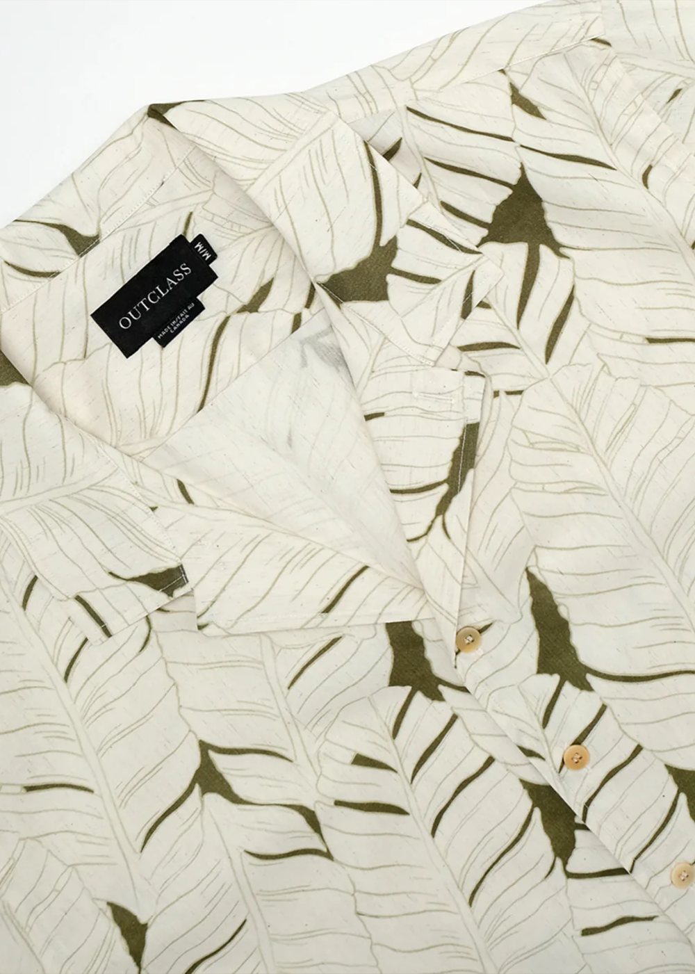 Banana Leaf Fleck SS Havana Shirt - Outclass Canada - Danali
