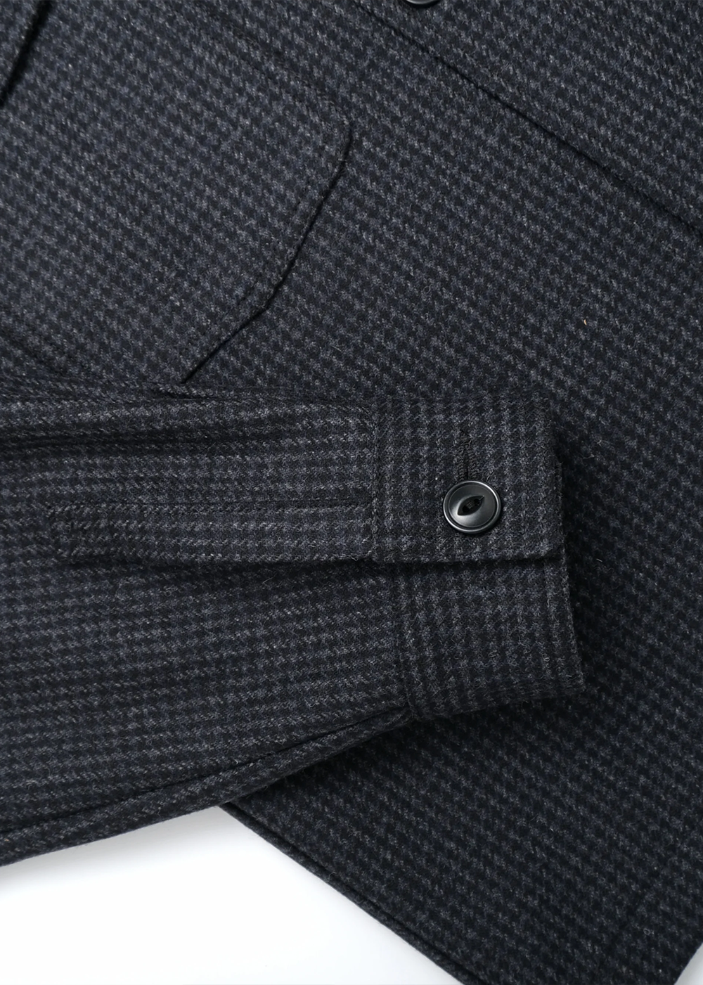 Houndstooth Camp Shirt - Charcoal - Outclass Canada - Danali