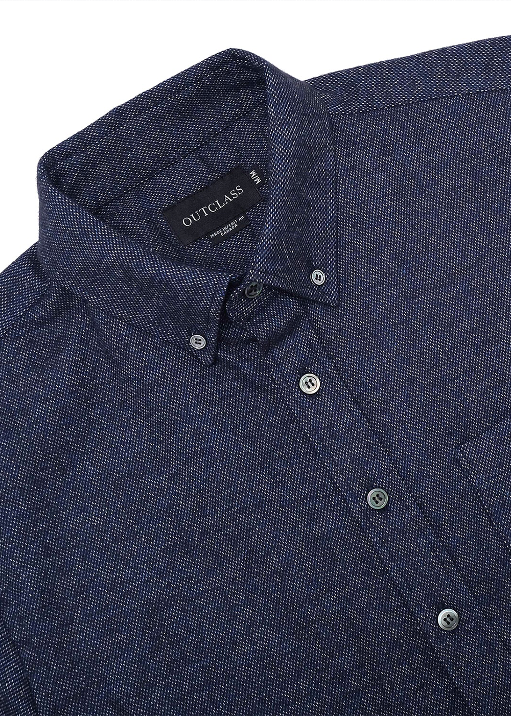 Tweed Flannel Shirt - Indigo - Outclass Canada - Danali