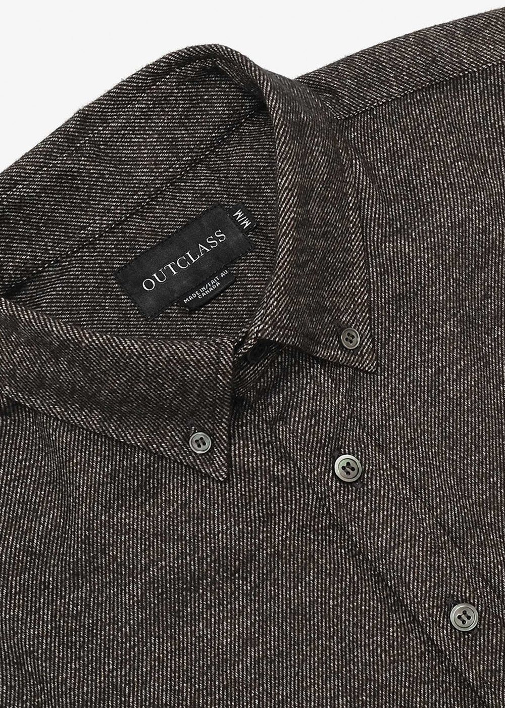 Twill Flannel Shirt - Smoke Grey - Outclass Canada - Danali