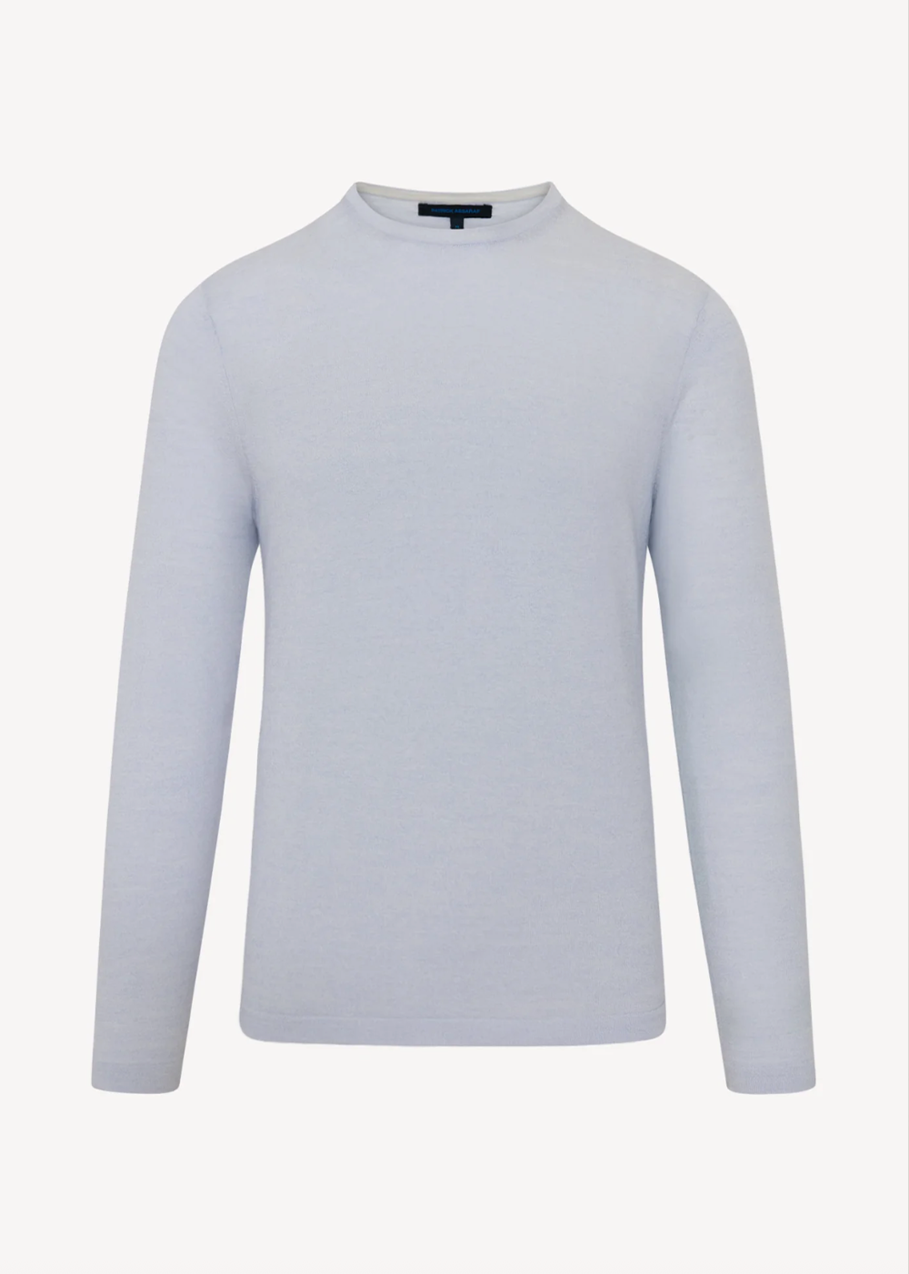 Cotton Cupro Crewneck Sweater - Ocean - Patrick Assaraf Canada - Danali - P154C06B