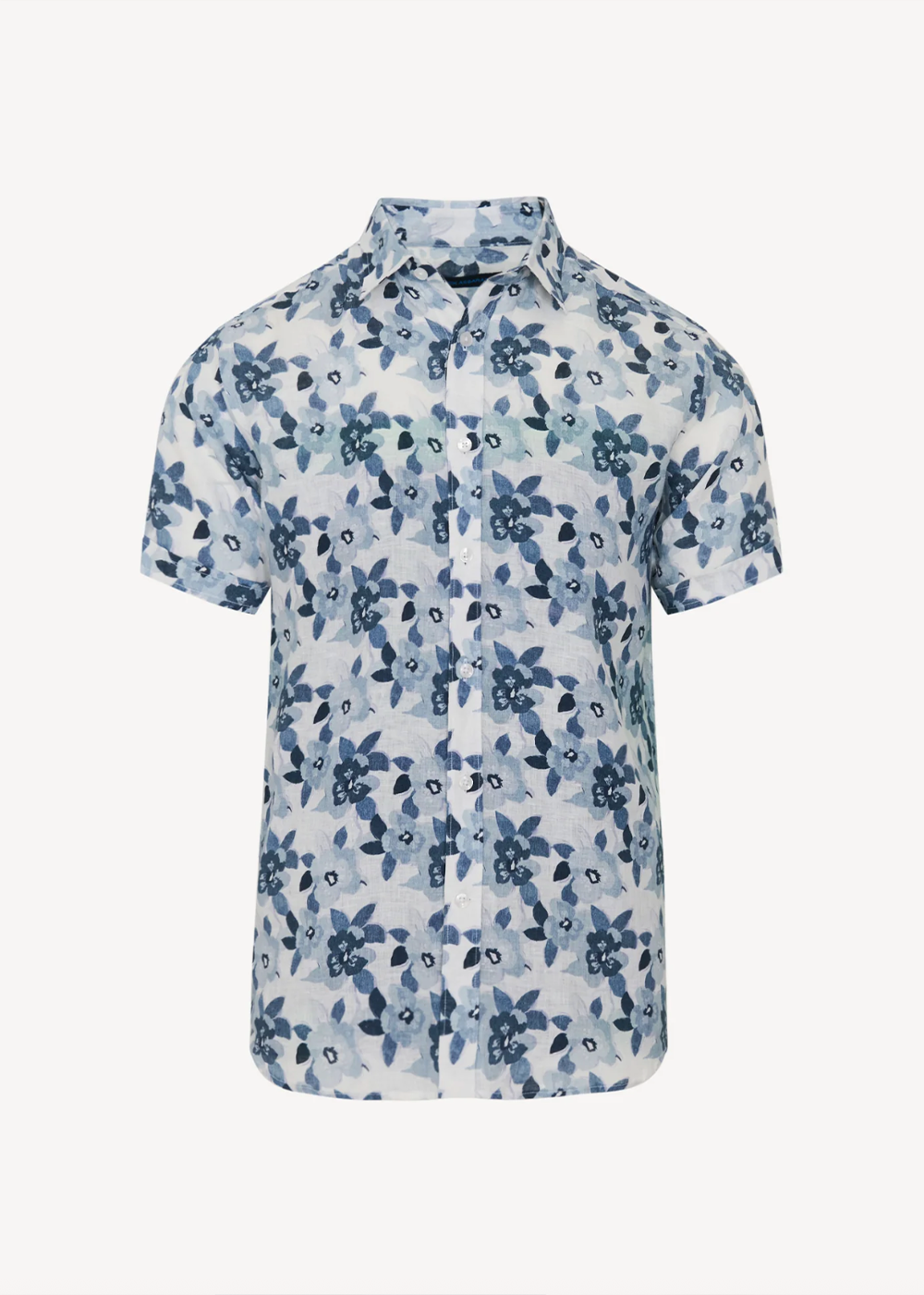 Tropical Floral Linen Sport Shirt - Shoreline - Patrick Assaraf Canada - Danali - P4322W86B