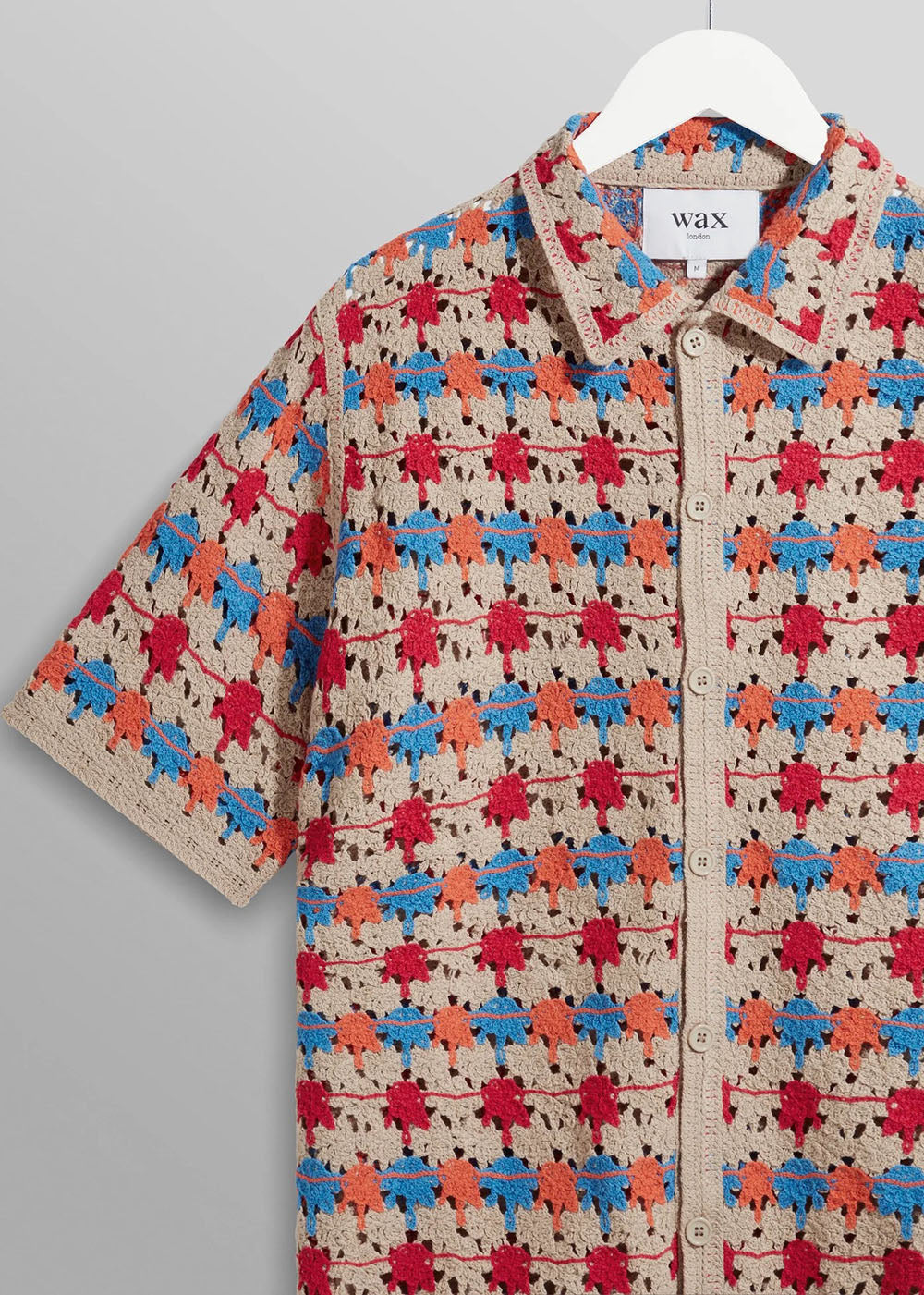 Porto Shirt Splash Crochet - Multi Colored - Wax London Canada - Danali