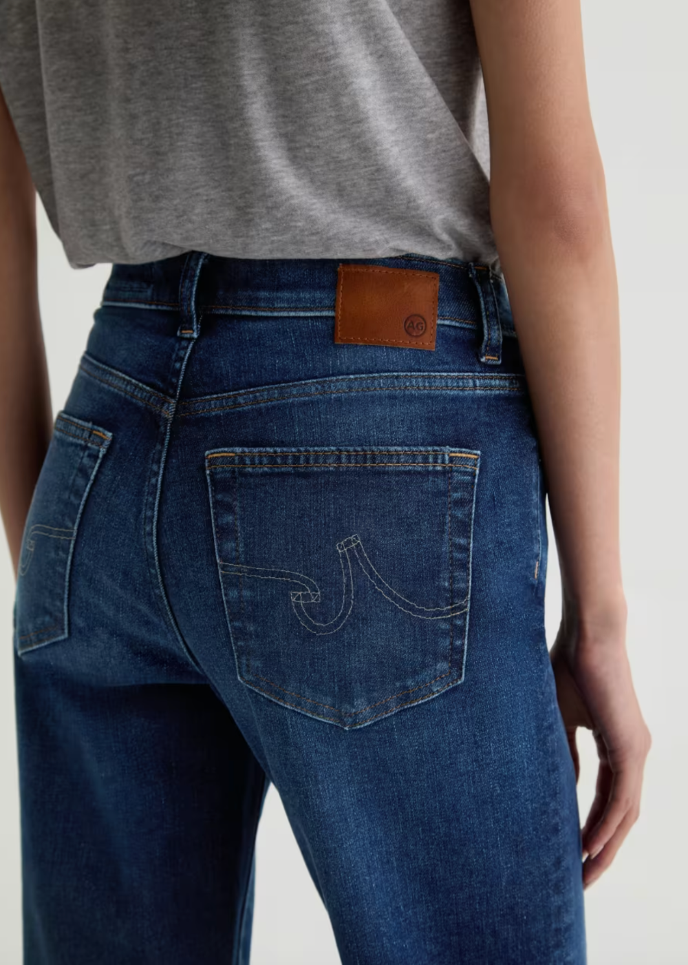 Brinley Crop Mid Rise Straight Jean - Outspoken - AG Jeans Canada - Danali - PWD1F79HBOTSP