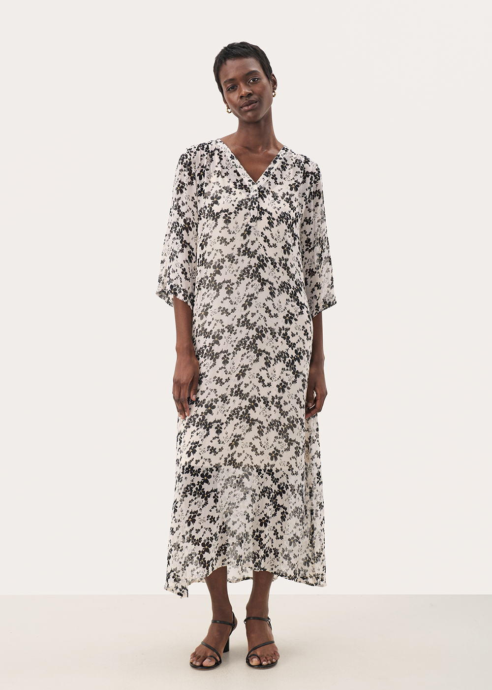 Berit Dress - Black Floral - Part Two Canada - Danali