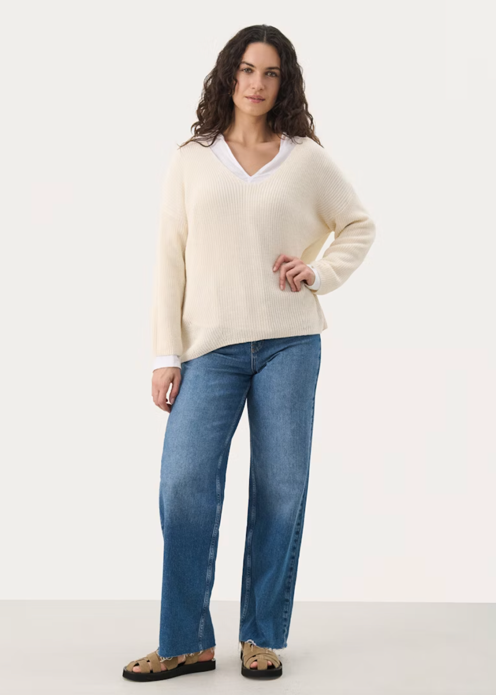 Etrona Linen Sweater - Eggnog - Part Two Canada - Danali