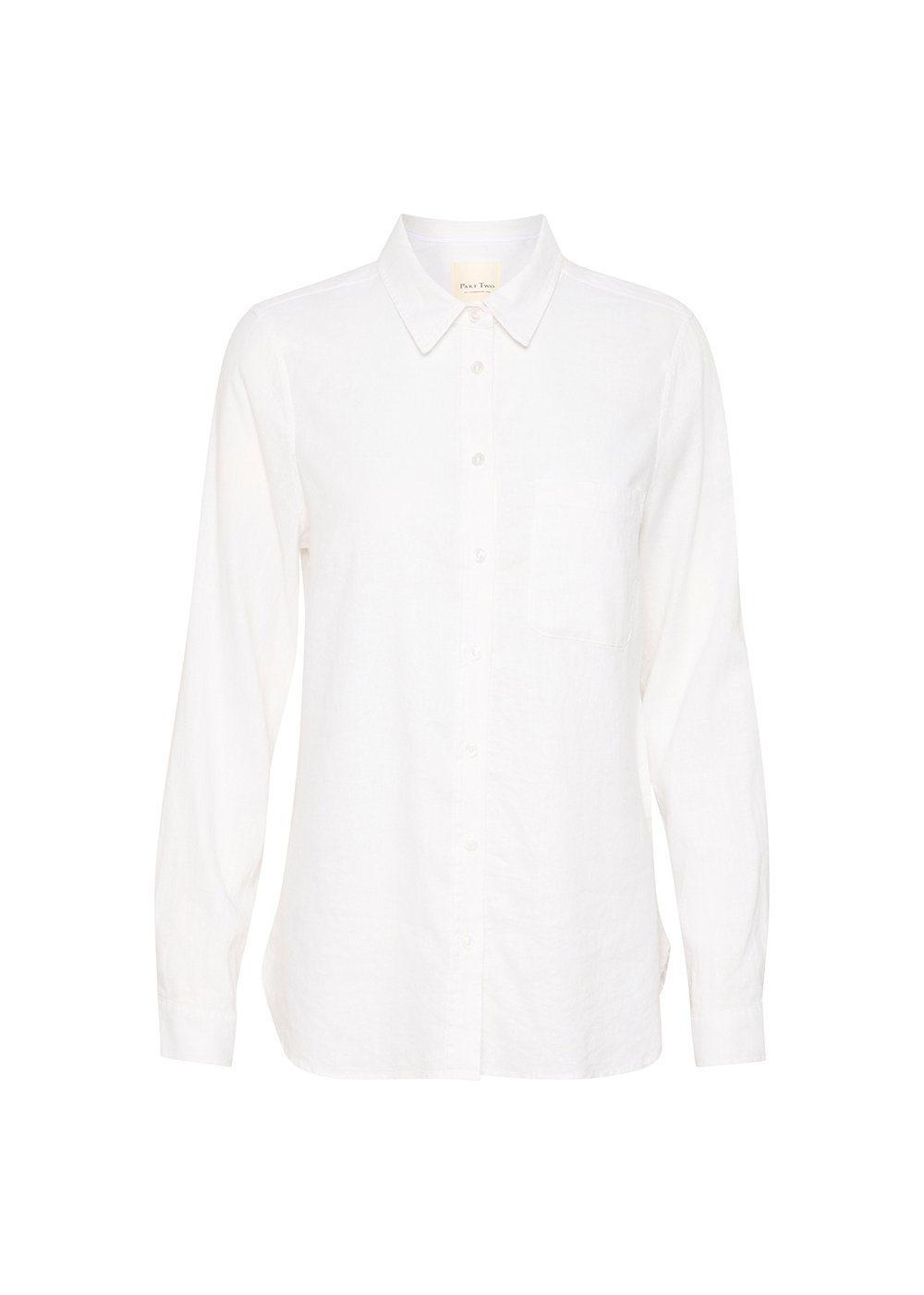 Kivas Linen Shirt - Bright White - Part Two Canada - Danali