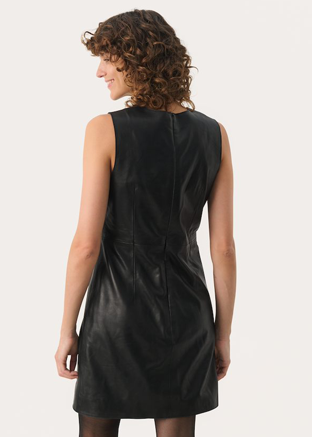 Lonika Leather Dress - Black - Part Two Canada - Danali