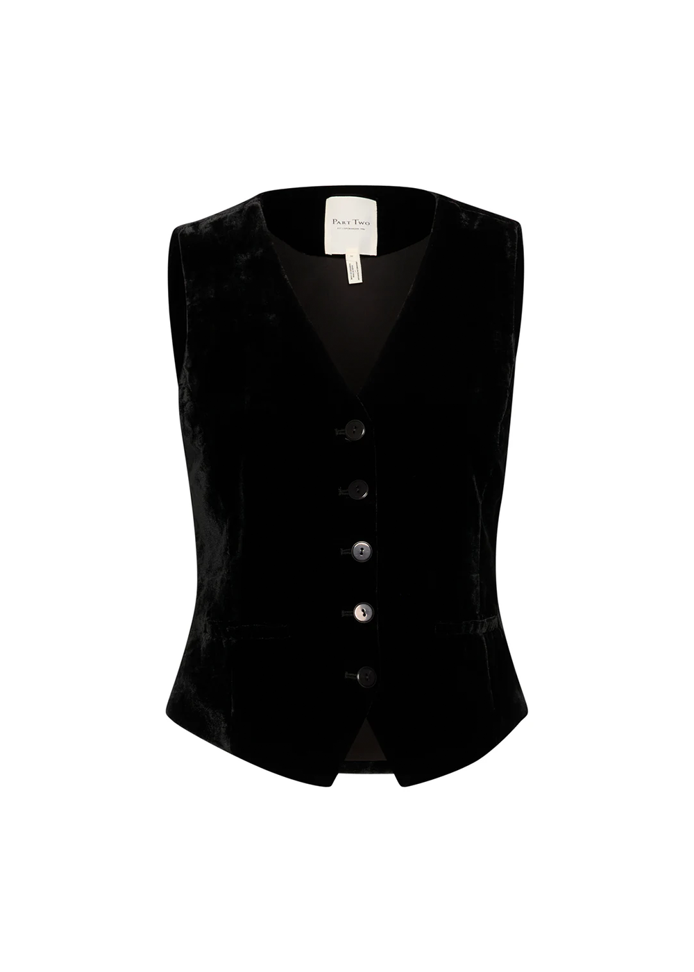 Malene Velvet Vest - Black - Part Two Canada - Danali