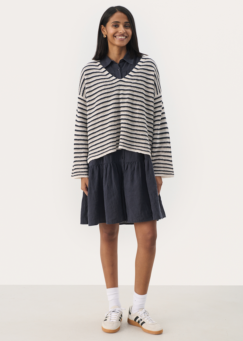 Nahni Sweater - Navy Stripe - Part Two Canada - Danali